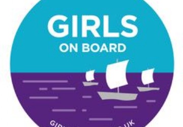 Logo for the Girls on Board website