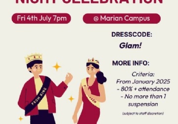 Image of prom queen and king